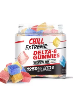 Chill Plus Delta-8 THC Extreme Tropical Mix Gummies – 1250X