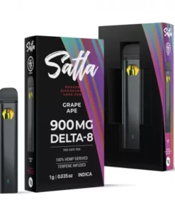 Grape Ape Vape Pen – Delta 8 – Disposable – Satla – 900mg