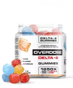 OVERDOSE CBD & Delta-8 THC Gummies – 1250X