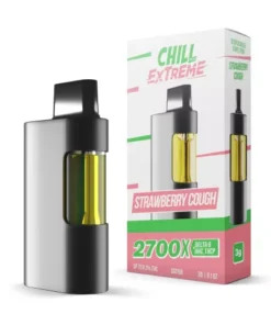 Chill Plus – Strawberry Cough Disposable – D8 Blend – 2700X