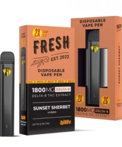 Sunset Sherbet Vape Pen – Delta 8 – Disposable – Fresh – 1800mg